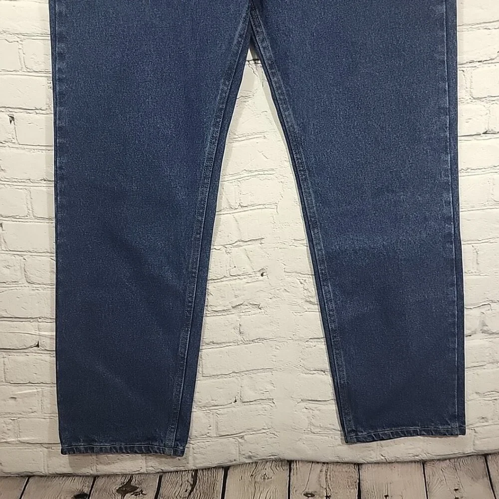 WRANGLER 36 x 34 Jeans Blue RELAXED fit 100%‎ COTTON 5-STAR PREMIUM men's NWT